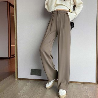 ワイドパンツ タック入り レディース【ゆうパケット可】