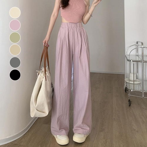 リラックスパンツ レディース 薄手6色【ゆうパケット可】