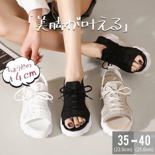 大 厚底サンダル レディース 厚底 メッシュ スポーツサンダル 通気性 韓国風 カジュアル 歩きやすい スニーカー シューズ 靴