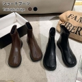 足袋ブーツ レディース シューズ ショートブーツ タビブーツ 足袋 2cmヒール レザー 軽量 ショート丈 個性的 大きいサイズ 歩きやすい 疲れにくい カジュアル