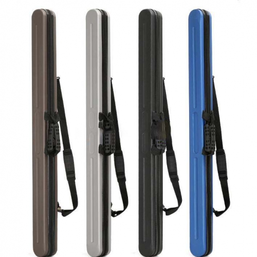 ロッドケース ハード 釣り竿収納バッグ 耐衝撃 ライトロッドケース 肩掛け 大容量 防水性 コンパクト スリム ブラック 飛行機 車 120 130