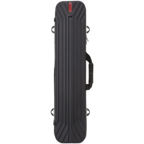 釣り竿収納バッグ ロッドケース ハードシェル釣り袋 多機能釣り竿袋釣りギアバッグ ABS 防水 耐スクラッチストライプデザイン 大容量 防水性 コンパクト スリム