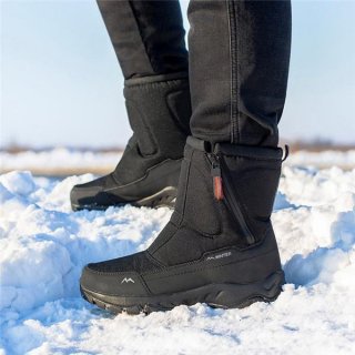 スノーブーツ ムートンブーツ ロングブーツ メンズ 裏起毛 撥水 スキー 雪靴 アウトドア カジュアル 滑り止め 暖かい 冬物 ハイカット プレゼント